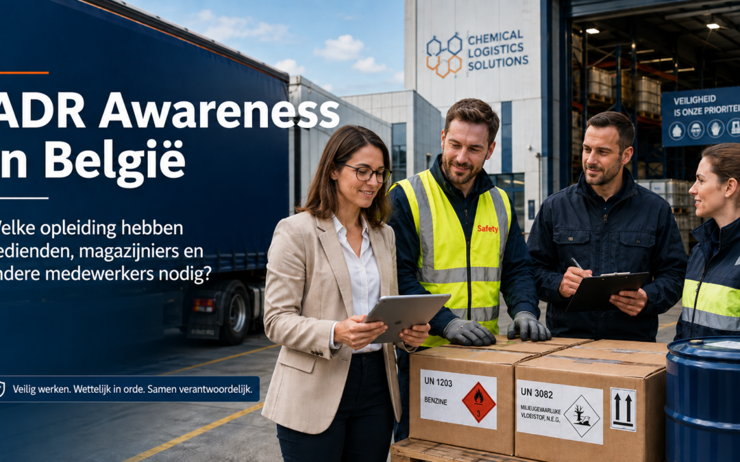 ADR Awareness in België: welke opleiding hebben bedienden, magazijniers en andere medewerkers nodig?